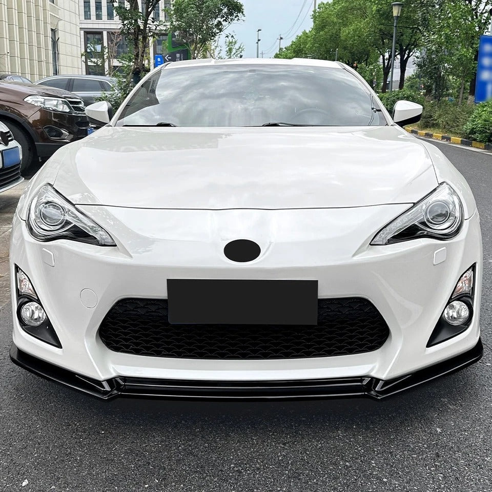 For Toyota GT86 Prefacelift Gloss Black Front Splitter Body Kit 12-16