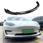 For Tesla Model 3 Gloss Black Front Splitter Body Kit Wing Aero 2017+