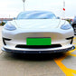For Tesla Model 3 Gloss Black Front Splitter Body Kit Wing Aero 2017+