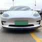 For Tesla Model 3 Gloss Black Front Splitter Body Kit Wing Aero 2017+