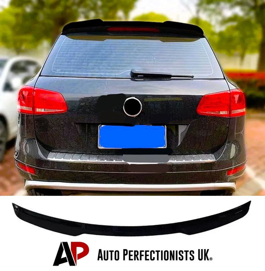 VW Touareg Gloss Black Rear Roof Spoiler Boot Wing Lip Body Kit 2011-2018