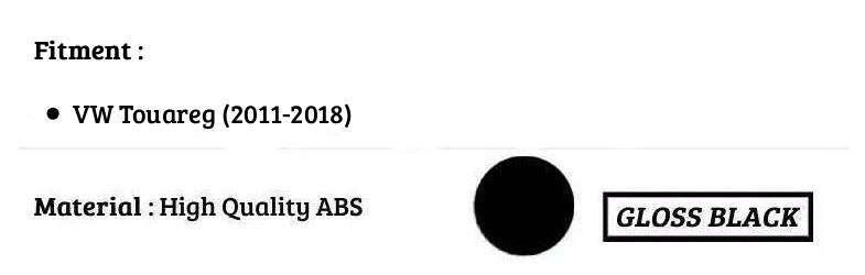 VW Touareg Gloss Black Rear Roof Spoiler Boot Wing Lip Body Kit 2011-2018