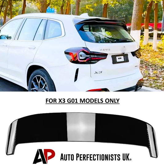 BMW X3 G01 Gloss Black Rear X3M Style Roof Spoiler Lip Boot 2017- 24