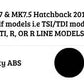 VW Golf TSI TDI Gloss Black Rear Roof Spoiler Boot MK7 MK7.5