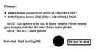 BMW 5 Series G30 G31 LCI Front Splitter M Sport 16-24 ABS Gloss Black