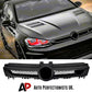 For VW Golf MK7 Upgrade R Main Grille Gloss Black Honeycomb Mesh Grill 2013-16