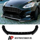 For Ford Fiesta MK8 ST Line Gloss Black Front Splitter Body Kit 17-20