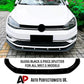 For VW Golf MK7.5 R GTD GTI TSI TDI Gloss Black Front Splitter Kit 16-20