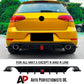 For VW Golf GTI GTD TSI TDI MK7.5 TCR Style Rear Diffuser Kit W/LED