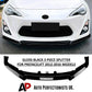 For Toyota GT86 Prefacelift Gloss Black Front Splitter Body Kit 12-16