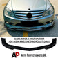 For Mercedes C Class W204 AMG Line Gloss Black Front Splitter Spoiler Lip 2007-2010