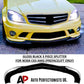 For Mercedes C63 AMG W204 Prefacelift Gloss Black Front Splitter 2007-10