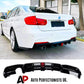 BMW 3 Series F30 F31 Gloss Black Rear Valance Diffuser Spoiler Lip Single W/LED