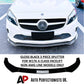 For Mercedes A Class W176 NON AMG Line Gloss Black Front Splitter Lip Facelift 16-18
