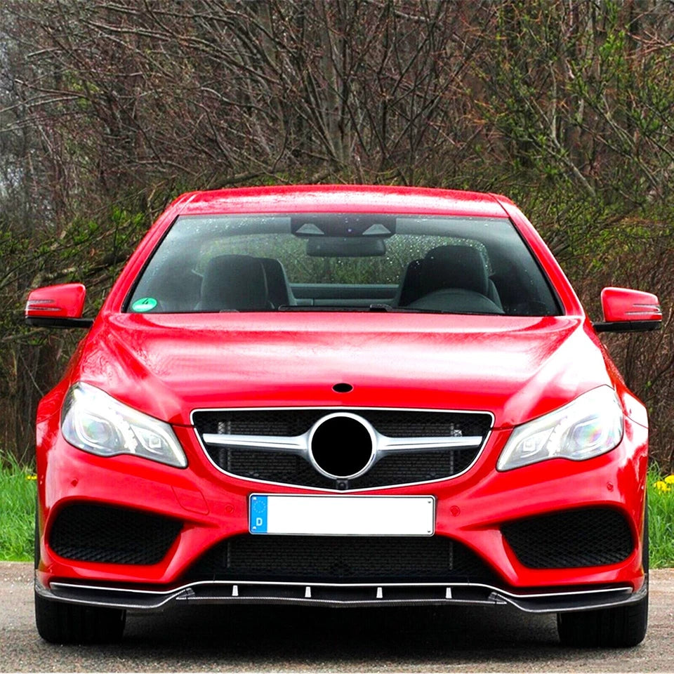 Mercedes E Class Coupe W207 C207 AMG Line Front Splitter 2013-2016 Carbon Fibre