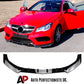 Mercedes E Class Coupe W207 C207 AMG Line Front Splitter 2013-16 Gloss Black