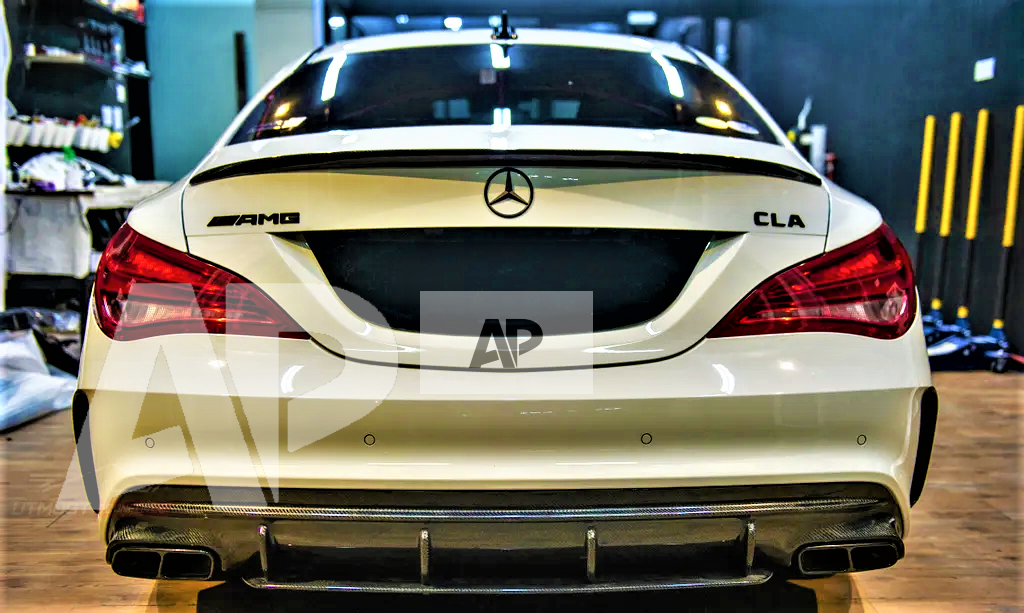 Mercedes CLA Class CLA45S AMG Style W117 C117 Carbon Fibre Boot Spoiler 2013-18