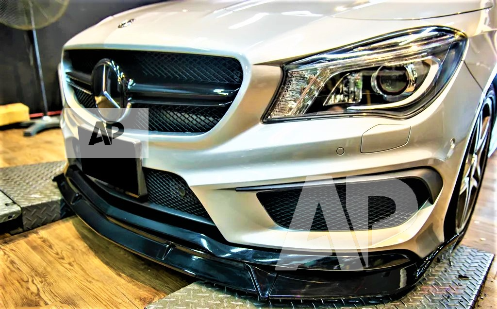 Mercedes CLA Class 'CLA45S AMG Style' W117 C117 Carbon Fibre Front Splitter Lip 2013-2018