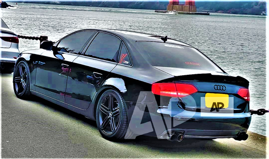 Audi 'RS4 Look' A4 S4 RS4 B8 Carbon Fibre M4 Style Boot Lip Spoiler 2008-2012