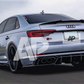 Audi 'RS4 Look' A4 S4 RS4 B9 Saloon Gloss Black M4 Style Boot Lip Spoiler 2016+