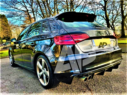 Audi 'S3 RS3 Look' A3 8V Sportback 5 Door Gloss Black Roof Spoiler 2013-2020