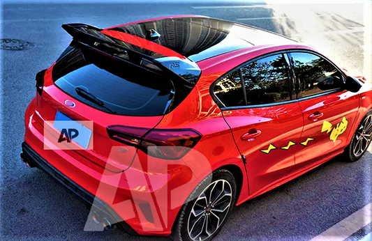 Ford Focus 'RS Style' Look ST MK4 MK4.5 Carbon Fibre Boot Roof Spoiler 2019+