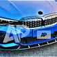 BMW M Sport 3 Series G20 G21 M3 Style Gloss Black Front Splitter Lip 2018+