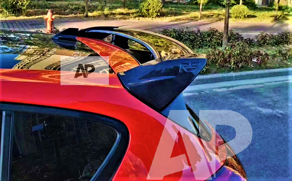 Ford Focus 'RS Style' Look ST MK3 MK3.5 Gloss Black Boot Roof Spoiler 2012-2018