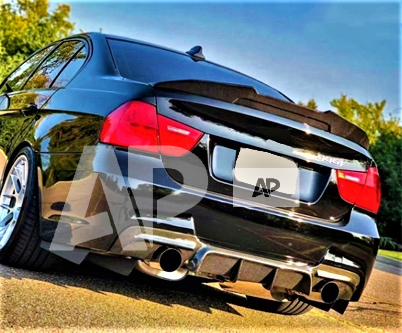 BMW ‘M Sport’ 3 Series E90 Carbon Fibre High Kick PSM Ducktail Spoiler 2004-2012