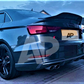 Audi A3 S3 RS3 8V Saloon Carbon Fibre High Kick Ducktail Boot Spoiler 2013-2020