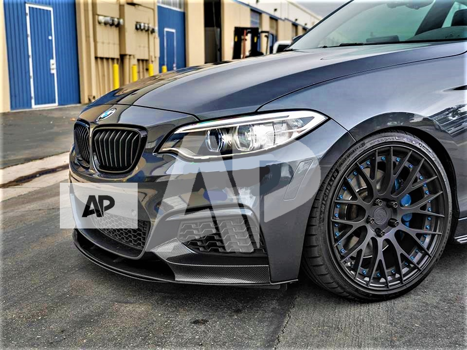 Performance Style Front Lip Splitter For 2014-21 BMW F22 2 Series M Sport  Bumper