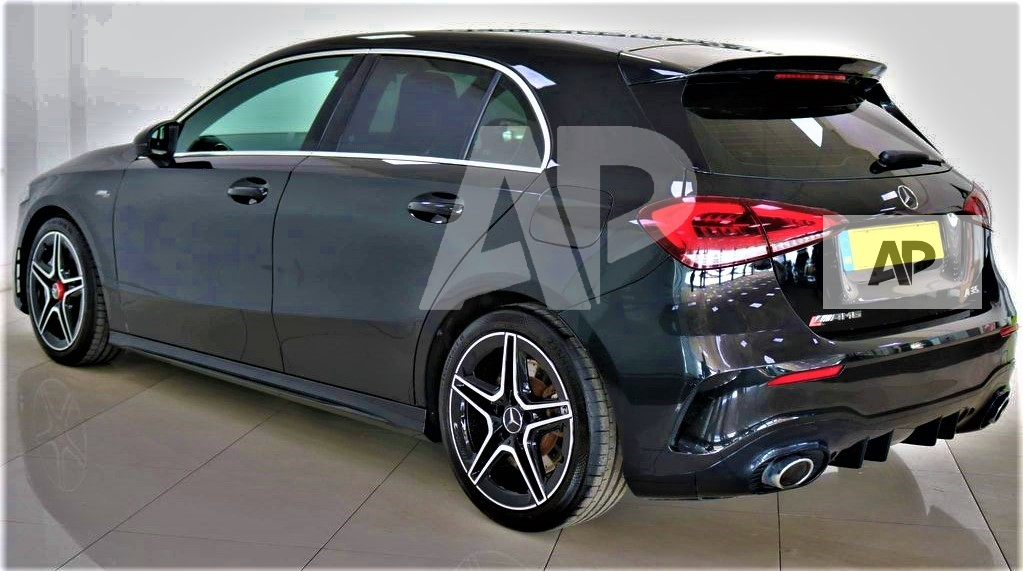 Mercedes 'A35 A45 AMG Style' A Class W177 Gloss Black Roof Lip Spoiler 2018+