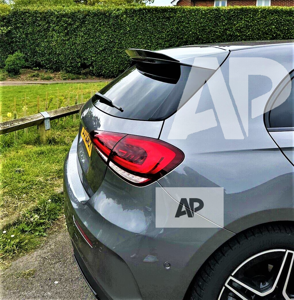Mercedes 'A35 A45 AMG Style' A Class W176 Gloss Black Roof Lip Spoiler 2012-2018