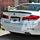 BMW ‘M Sport' 5 Series M5 G30 F90 Carbon Fibre M4 Style Boot Lip Spoiler 2016+